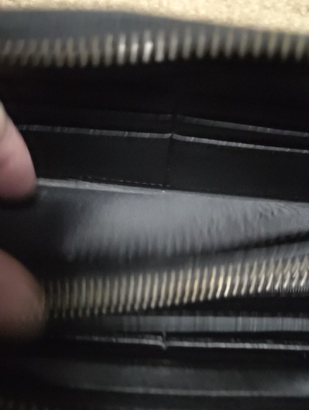 Coach Black Pebbled Leather Zip Wallet - Picture 8 of 13